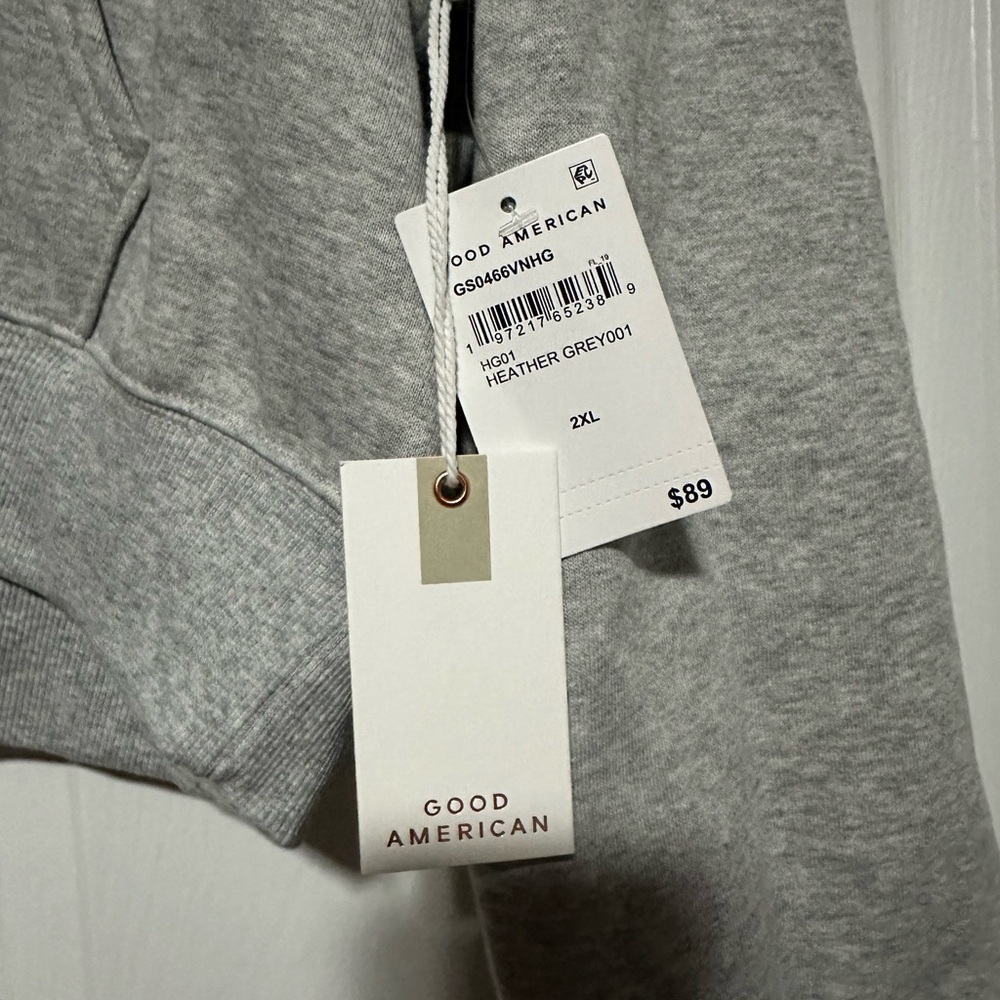 Good American Zip Up Hoodie
